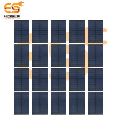 120.3mm x80.3mm 6V 200mAh Rectangle Shaped Polycrystalline Mini Epoxy Solar Panels Pack of 50